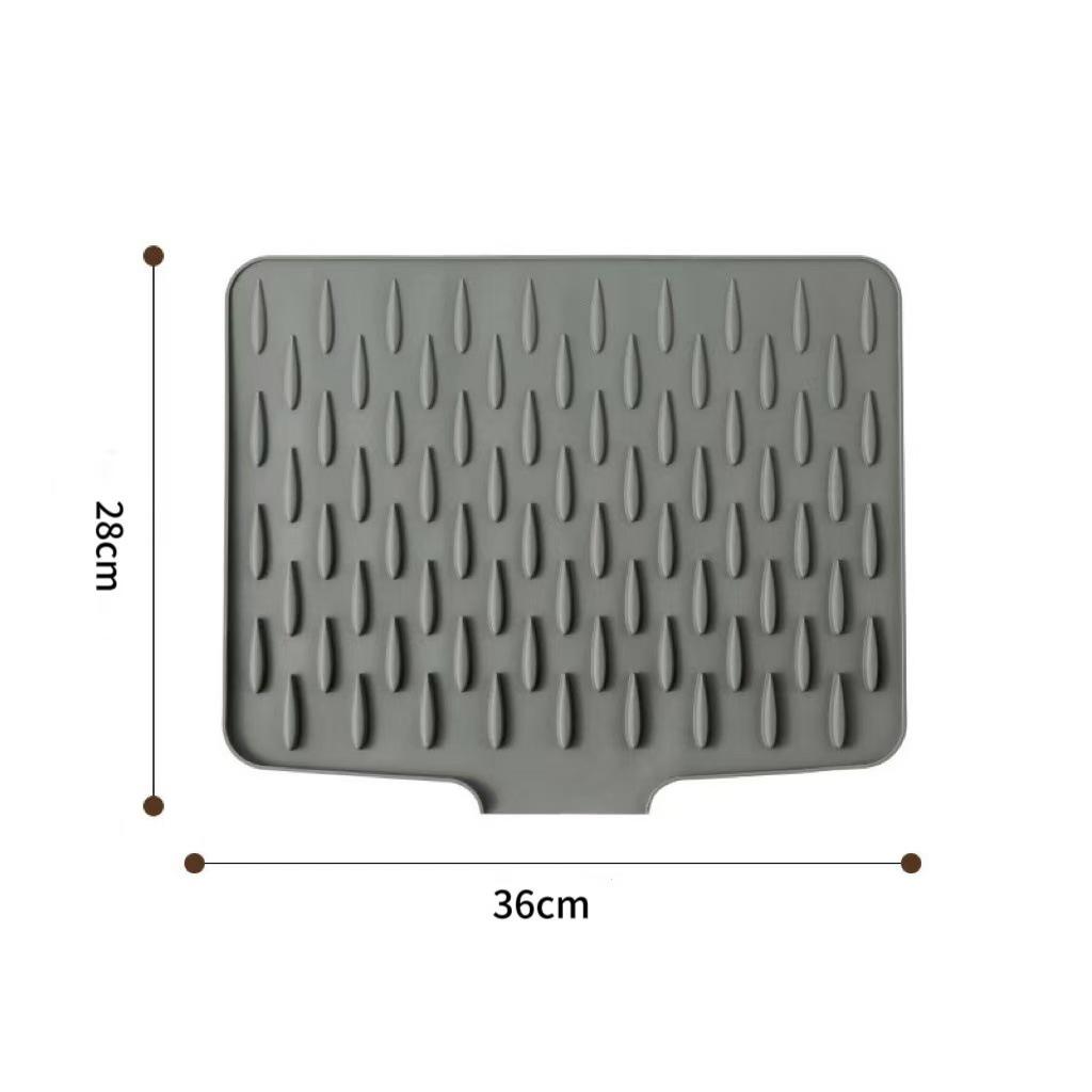 Non-Slip Silicone Kitchen Mat: Heat-Resistant, Anti-Scald, Multi-Use for Countertop, Chopping, and Drain