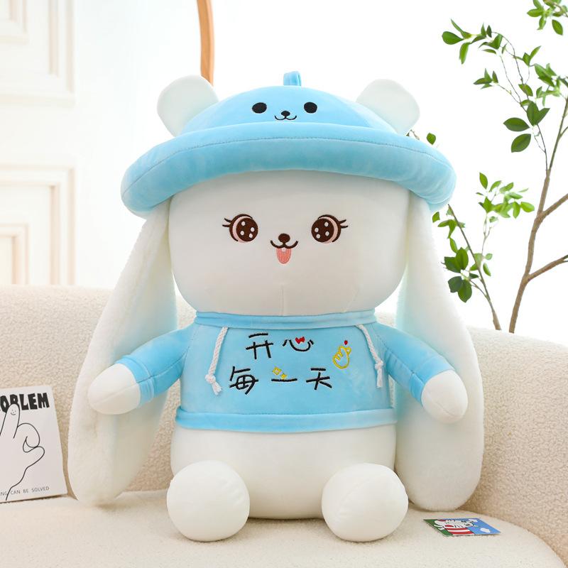 Creative Couple Sagging Ears Rabbit Plush Toys To Give Girlfriend Chinese Valentine's Day Gift Heartwarming Rabbit Pillow Grab Machine Doll Gift