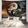 Traditional Yin Yang Tai Chi Tapestry Fantasy Themed Chinese Decorative Wall Hanging Art Mural For Home Office Meditation Space