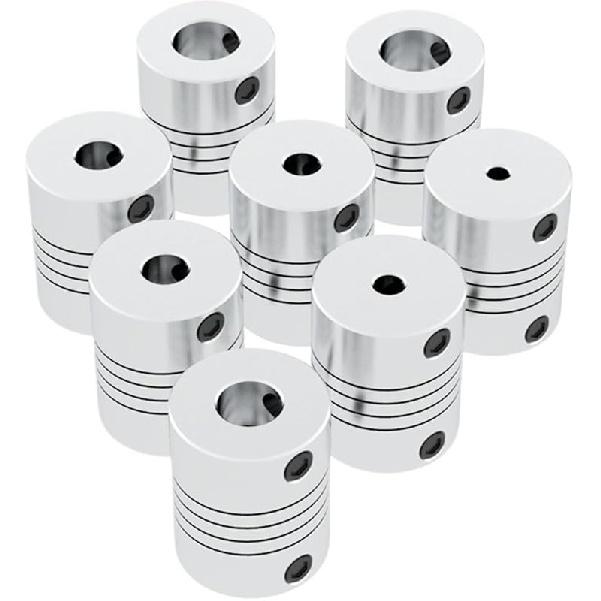 

D15L20 2мм 3мм 4мм 5мм 6мм 6.35мм 8мм Алюминиевая гибкая муфта оси Z для шагового двигателя Муфты вала Муфты 3D-принтера(от 2 мм до 5 мм) 2mm to 5mm