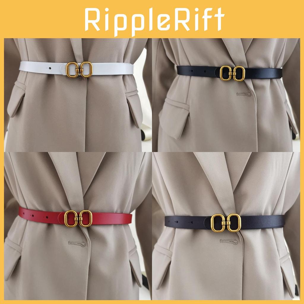 Women Leather Waist Belt Accessories With Alloy Buckle For Dresses And Outerwear