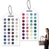 2Pcs Soft Summer Color Cards Color Analysis Template Cards Palette Portable Acrylic Color Analysis Template Guide with Chain