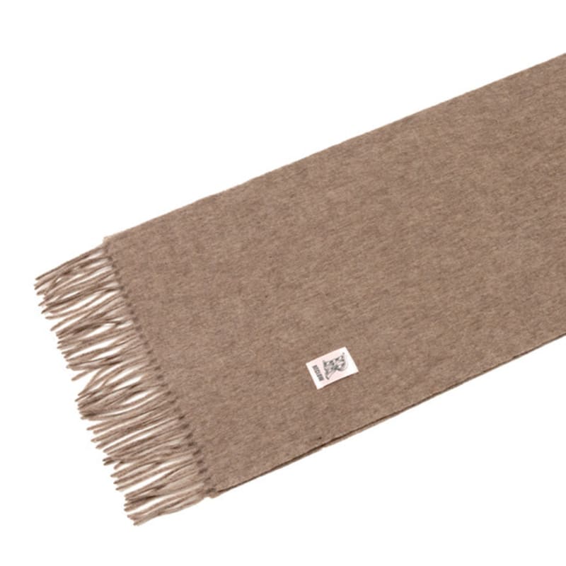 RECLOW RECLOW LAND 100% Cashmere Muffler Brown