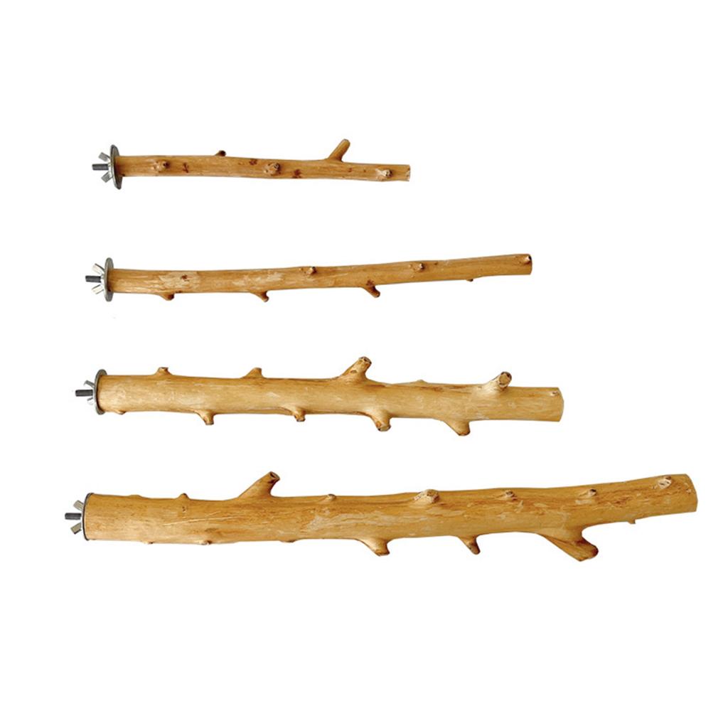 Parrots Grinding Scratcher Perch Stands Birds Stand Natural Wood Stick Grinding Branch Paw Climbing Standing