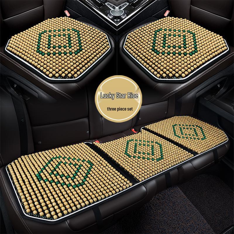 Atmungsaktives Autositzkissen mit Holzperlen - Sommerkühlung & Ganzjährige Belüftung