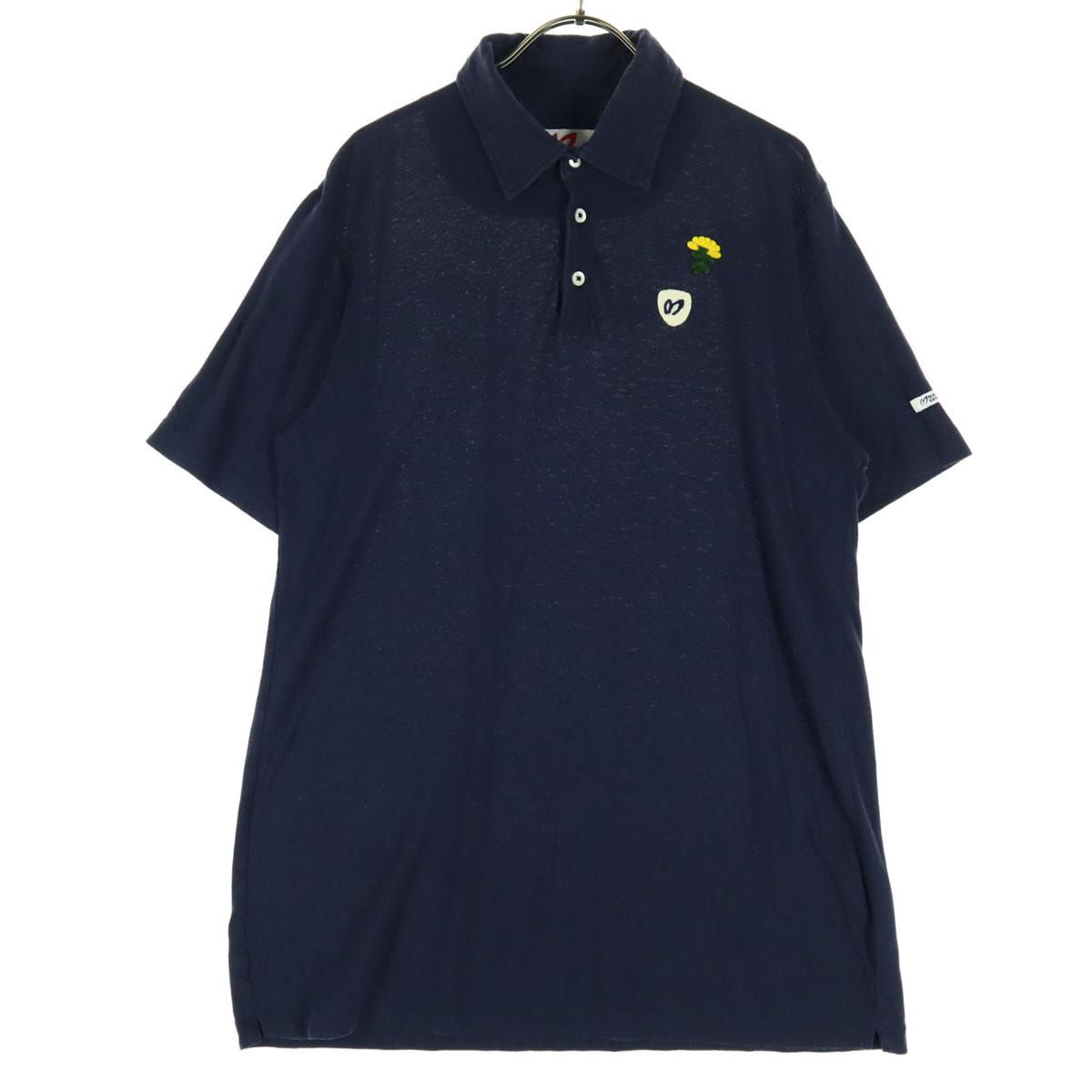 

MASTER BUNNY EDITION embroidery golf Short sleeve Polo shirt Navy Men s Used