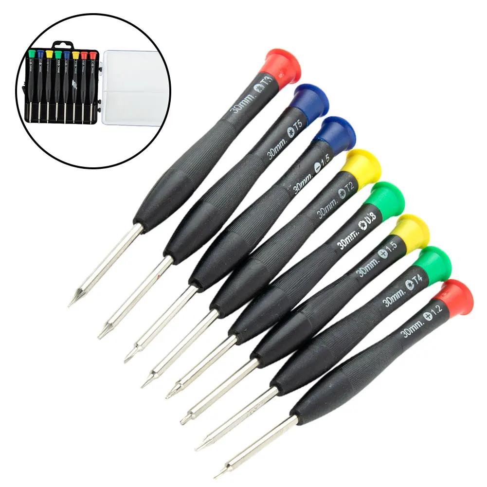 8PCS Magnetic Screwdriver Set Mini Multi-Function Precision Screwdriver For Watch Eyeglasses Phone Repairing Hand Tools