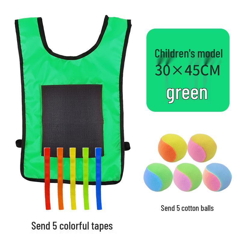 Children's Sticky Ball Dodgeball Vest for Outdoor Parent-Child Games