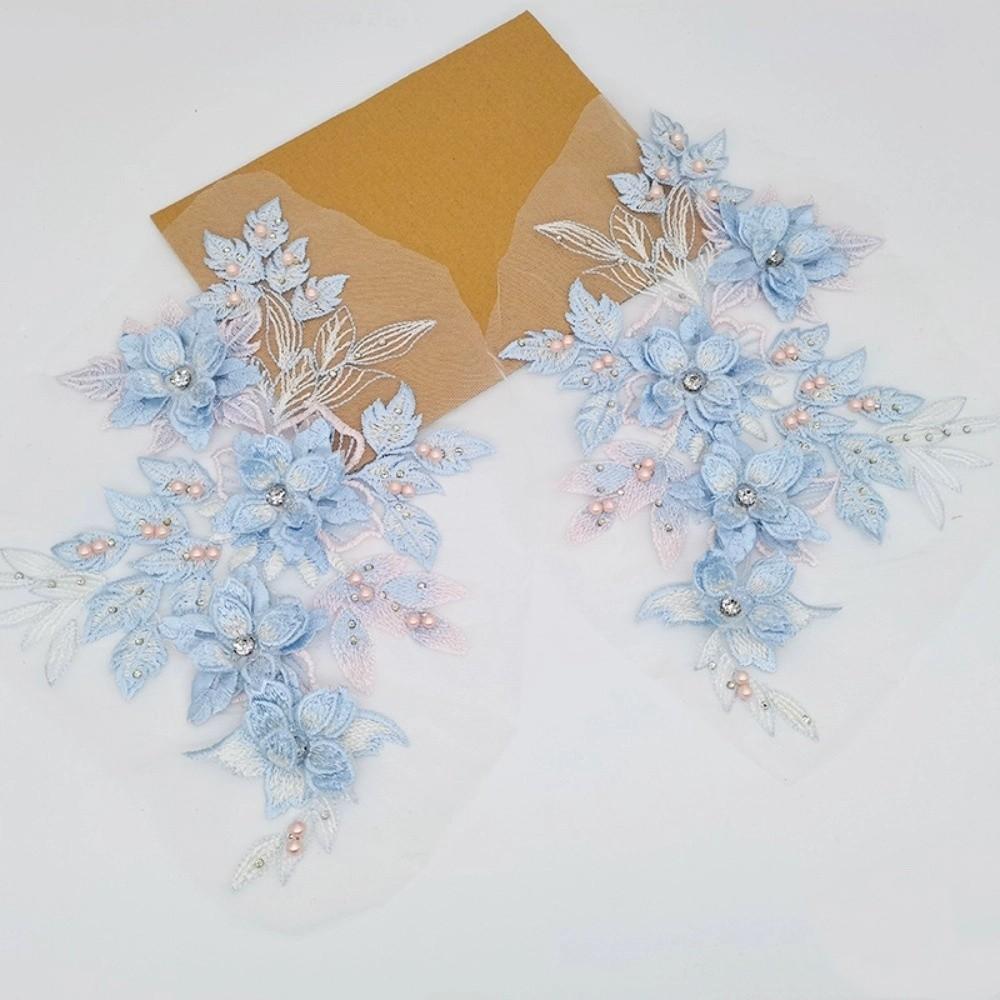 Luxury 3D Flower Patch Flower Embroidery Flower Embroidered Patches  Bridal Gown Decor