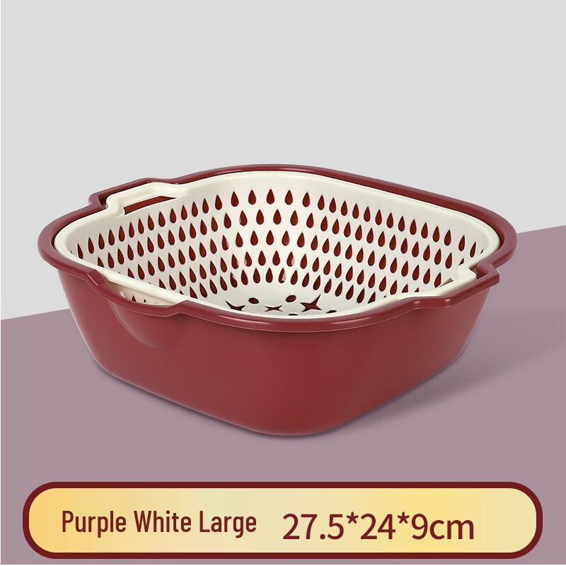 Multi-functional Plastic Double-Layer Drain Basket