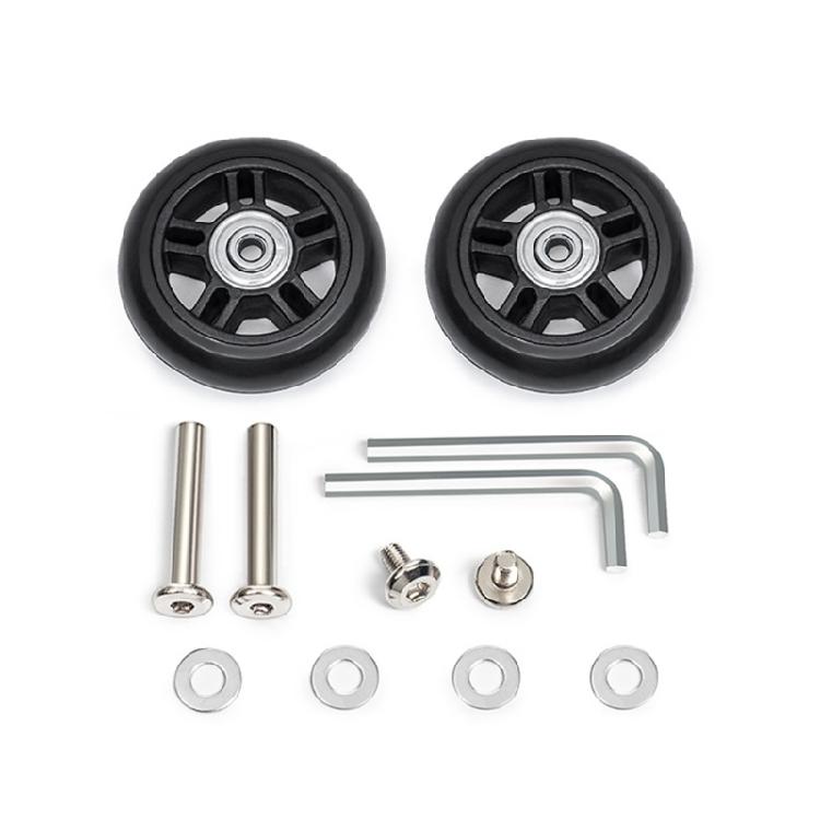 2PCS Plastic Suitcase Replacement Rollers Quiet Wheels Easy Install Assembly Practical Travel Luggage Casters