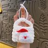 Portamonete Mini in Maglia Cartone Animato Carino, Portachiavi Natalizio Tessuto a Mano e Borsa Creativa per Organizer