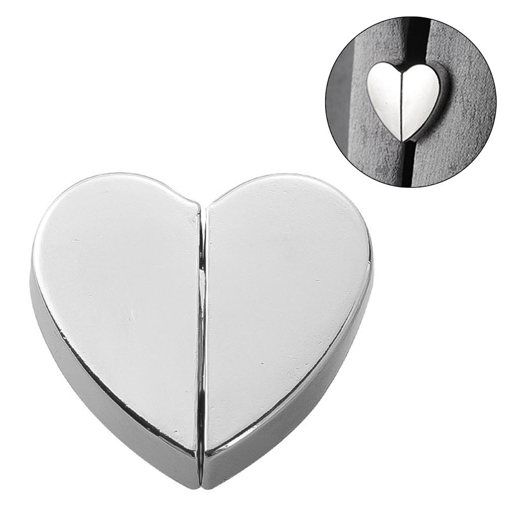 Pack of 10 Heart Magnetic Curtain Clip Without Nails Need Double Sided Magnets for Light Blocking Home Decoration