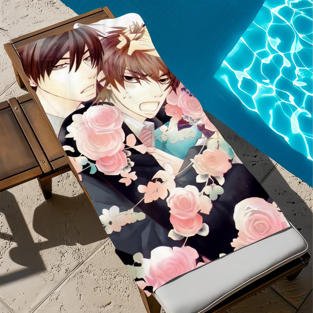 Anime S-sekai-ichi cute H-hatsukoi Towel Beach Quick Dry Soft Pool Towels Gift for Travel Gym Shower Camping sports