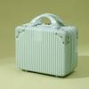 Personalized 14" Mini Makeup Suitcase: Ultra-Light Handbag with Small Gift Box and Password Lock.