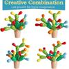 Kinder Holz Kaktus Baustein Spielzeug Montessori Vorteil Weisheit Spielzeug Multifunktionales Zusammenbauen Jungen und Mädchen Spielzeug Geschenk