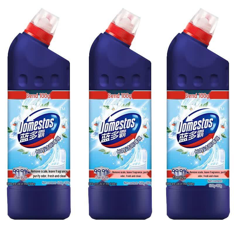 Domestos Long-lasting Toilet Cleaning Gel 3-Pack