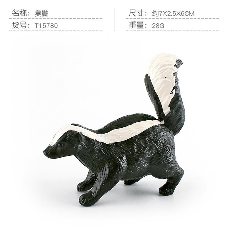 Beautifully Crafted Static Model Animals In Vibrant Colors Red Fox Kangaroo Skunk And Others