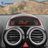 Echte Weiche Kohlefaser Für Opel Corsa D 2007 2008 2009 2010 2011 2012 2013 2014 Auto Mittelkonsole Lüftungsöffnung Uhrzeit Display Aufkleber