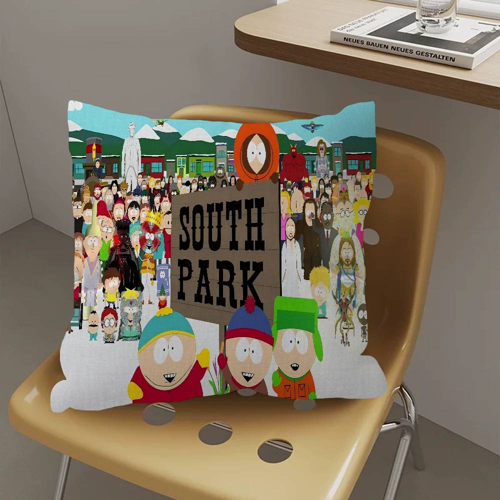 South Cartoon Parke Personalized Pillow Cover Kids Bedroom Wild Party Decor Pillowcase Kid Birthday Shower Gift