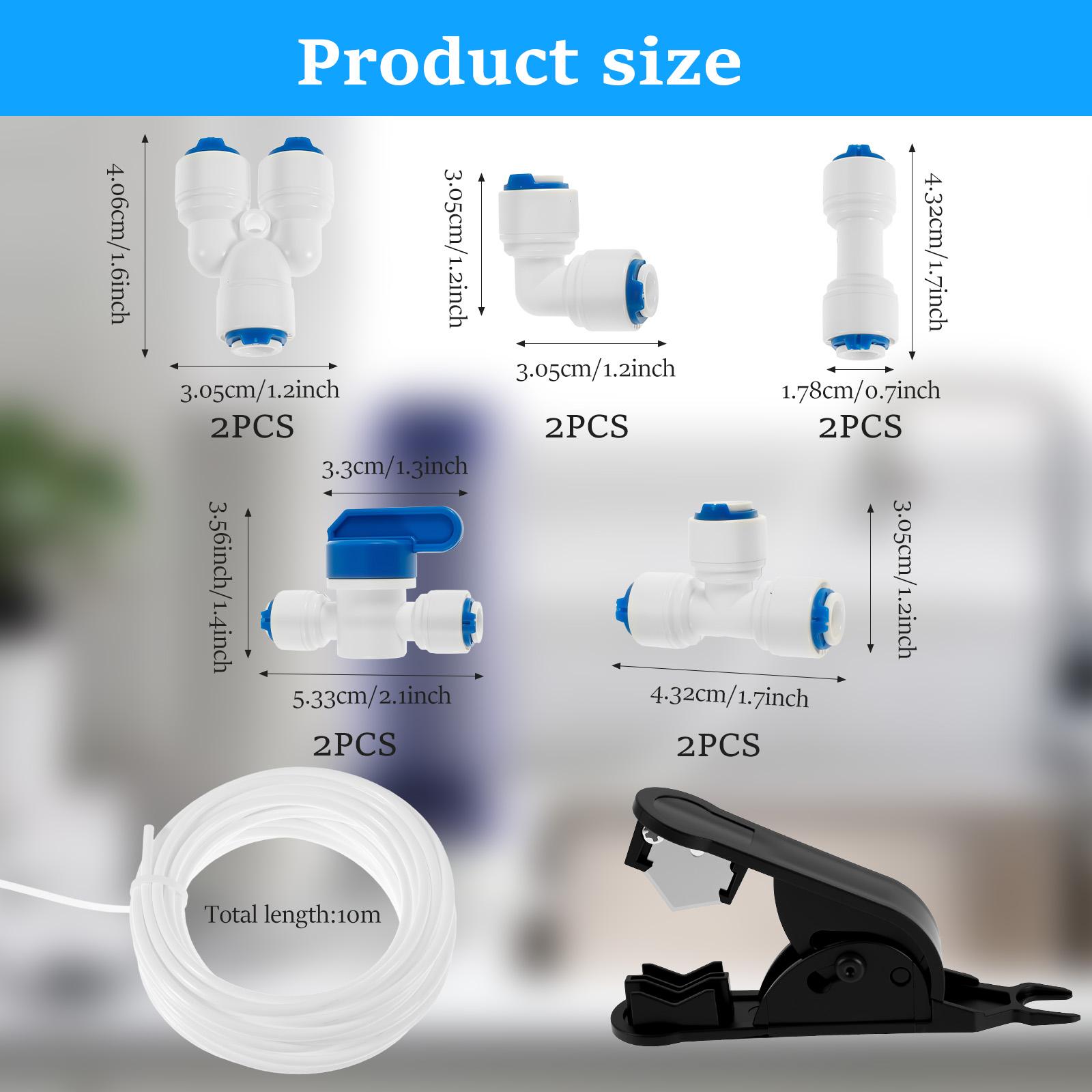 

Professional 1/4 Tubing Water Line Kit 32.8 ft 10m Ice Maker Water Line Kit for Refrigerator Ice Makers for RO Water Systems wi 10m&1/4