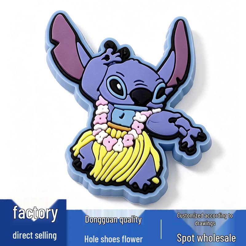 PVC Stitch Series Cute Flower Shoe Accessories - Versatile and Cool Shoe Buckles