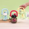 Cute Panda Portable Double Drink Cup with Straw - High Temperature Resistant 
