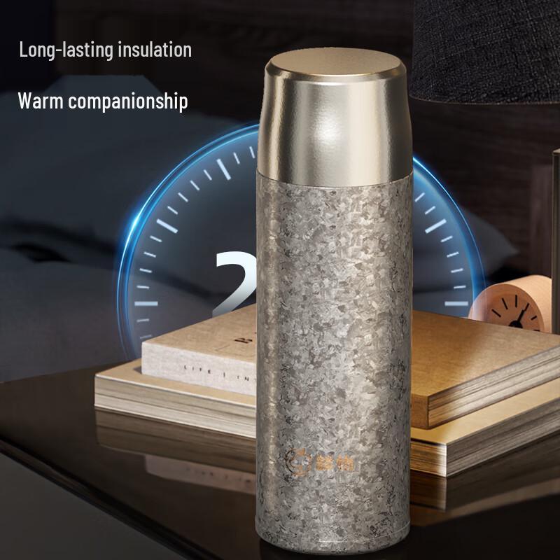 Linwu Titanium Double-Layer Insulated Tea Mug