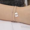 LIKGREAT Friedenszeichen Armband für Damen Herren Edelstahl Verstellbar Friedenssymbol Charm Armband Mode Hip Hop Schmuck Geschenk