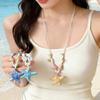 High-end Blue Starfish Collarbone Chain Contrast Color Exquisite Neck Pendant Spring