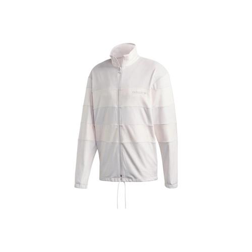 

adidas Men s Loose Fit Long Sleeve Zip-Up Jacket with Letter Print, White S белый