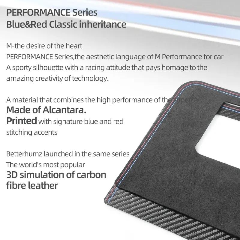 Betterhumz For BMW X3 G01 X4 G02 Car Interior Dashboard Storage Box Panel Trim Performance Made of Alcantara Sticker Accessories