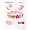 1pc Colorful Flower Decor Pet Collar, Lovely Dog Collar