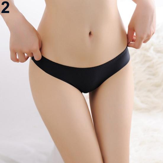 Women'S Sexy Pure Color G-String Thong Underwear Underwear Seamless Underwear