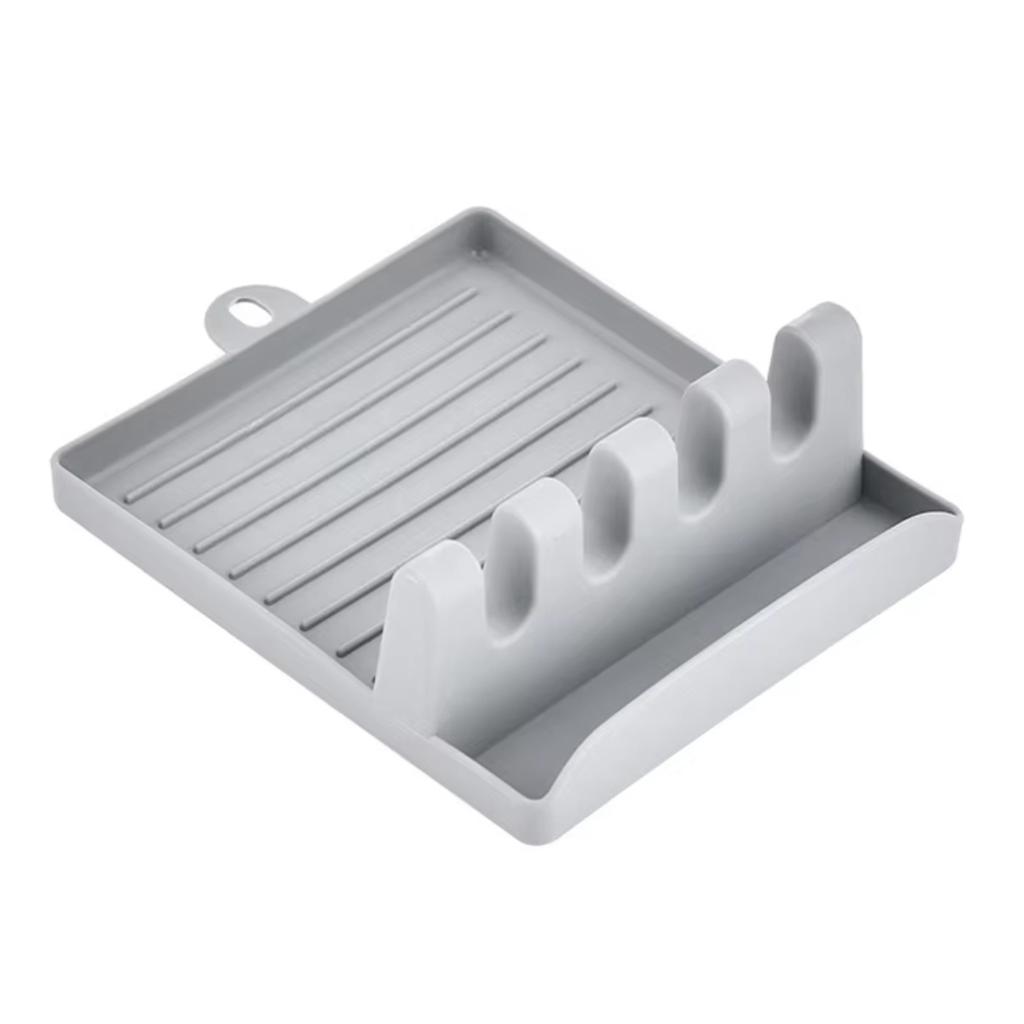 Xiaomi Pot Lid Holder Spoon Rest Kitchen Organizer Spatula Utensil Stand with Drip Tray Countertop Cooking Accessories Storage Rack