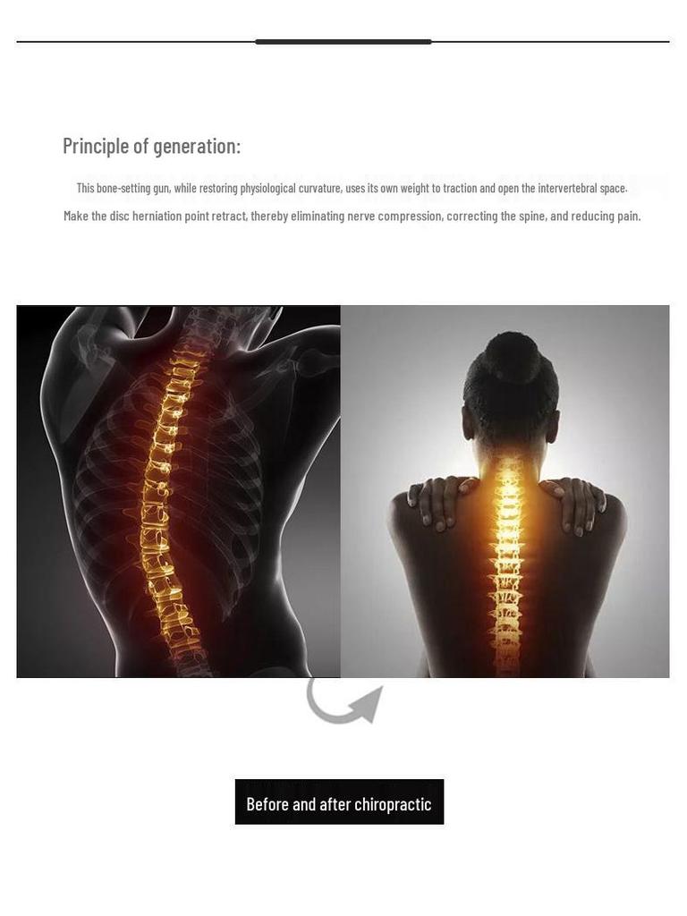 CTLNHA American-style Chiropractic Gun: Manual Spinal Activator & Cervical Spine Massager