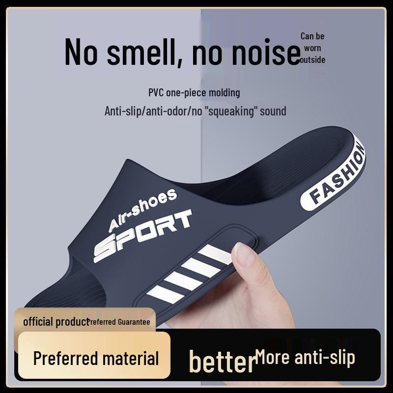 2025 New Style Plus Size Men's Outdoor Sport Slippers - Wear-Resistant, Non-Slip, Thick Sole for Home or Summer Use.