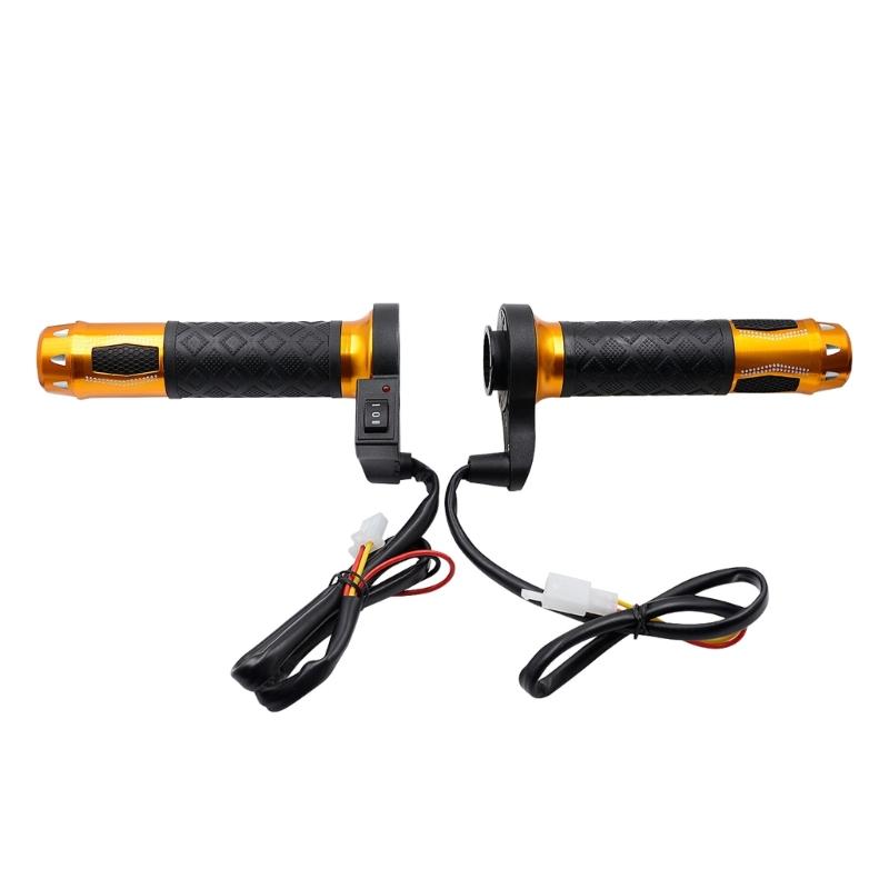 

Electric Hot Hand Grips,1 Pair 22mm(7/8 ) Motorcycle Universal Electric Hot Heated Warm Hand Grips Handlebar золотой