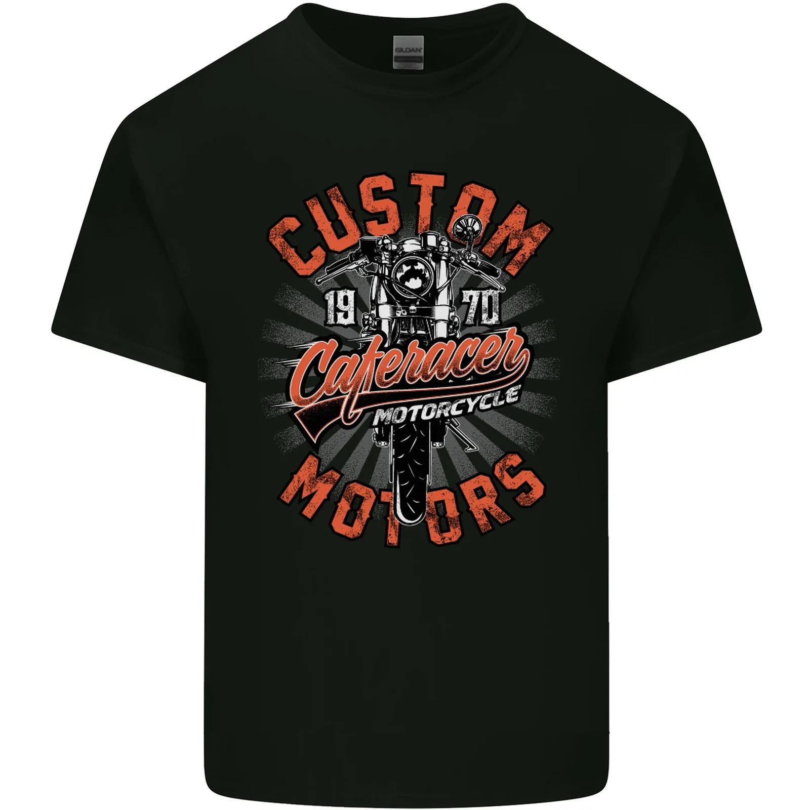 Biker Custom Cafe Racer Motors Motorbike Kids T-Shirt Childrens 4XL