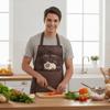 Detachable Hand Wipe Kitchen Oil Resistant Apron Dirt-Proof Catering Work Clothes  Home Use