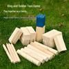 Cross-Border Wooden Outdoor Team Game: Parent-Child King Tossing Educational Toy