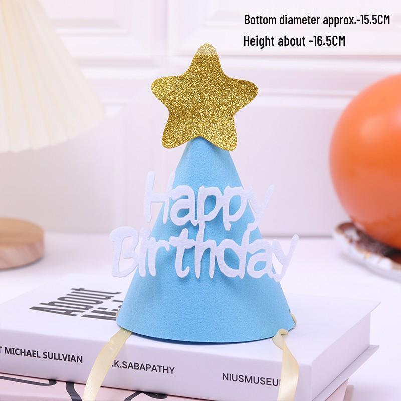 Korean Baby Bow Birthday Hat for 1-Year-Olds - Cake Decoration Accessory