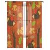 Igel Illustration Tüll Transparente Fenstervorhänge für Wohnzimmer Das Schlafzimmer Moderne Chiffon Voile Organza Vorhänge Dekor Vorhänge