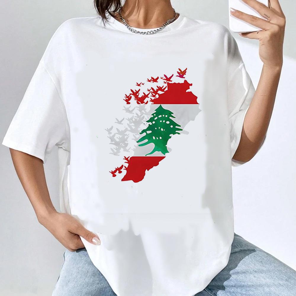Lebanon tshirt teen aesthetic Pastel Punk Digital Gothic top tees hip hop Trendy harajuku kawaii Punk streetwear