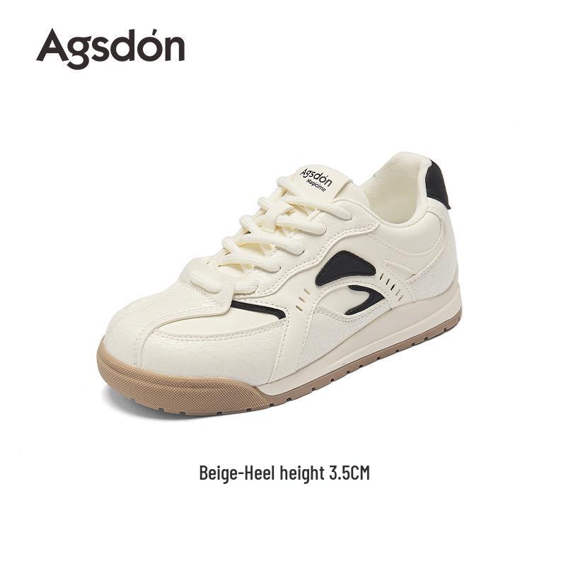 

Augusden Women s Thick-Soled White Sneakers - 2025 Autumn College Style Casual Trainers 39