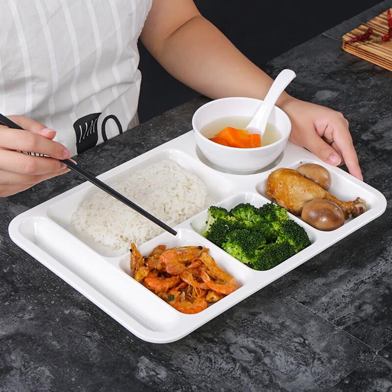 Melamine 6-Compartment School Lunch Tray