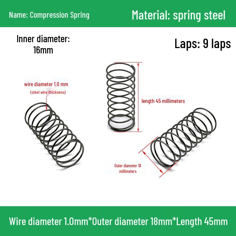 Heavy Duty Y-Type Compression Spring Shock Absorber, 1.0mm Wire Diameter, Outer Diameter 5-20mm.
