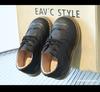 Boys' Soft Sole Leather Retro Brogue Shoes with Laces – Spring/Autumn Style