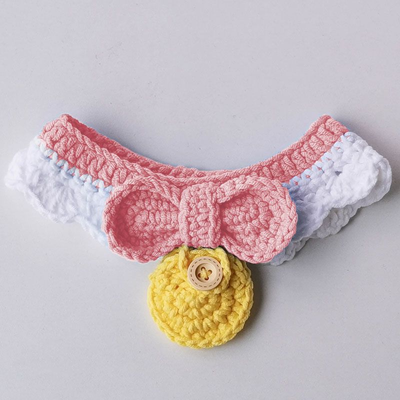 

Airtag Cat Collar Apple Tracking Locator Woven Collar Anti-Lost Pet Supplies Blue Cat Cat Scarf Pink XS-subminiature