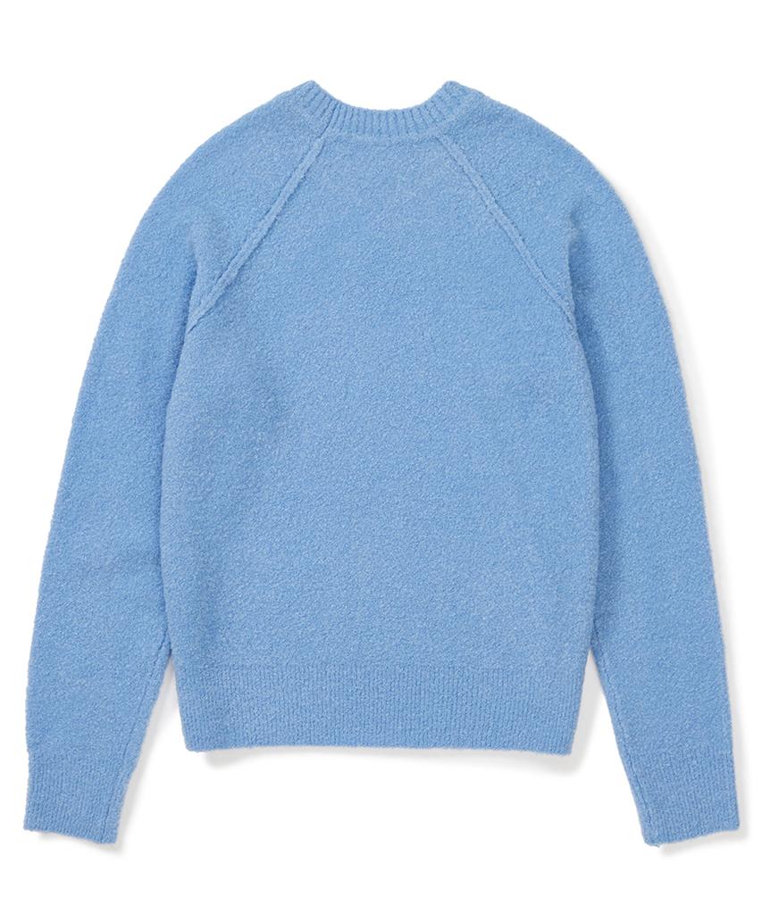 CLOVE [23Fw Clove] Boucle Raglan Knit (Sky Blue)